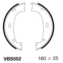 Комлект тормозных накладок MOTAQUIP VBS552