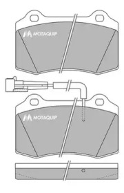 Комплект тормозных колодок MOTAQUIP LVXL245