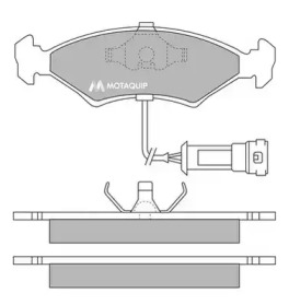 Комплект тормозных колодок MOTAQUIP LVXL275