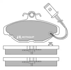 Комплект тормозных колодок MOTAQUIP LVXL303