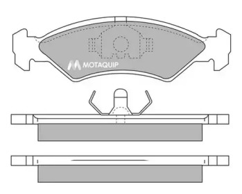 Комплект тормозных колодок MOTAQUIP LVXL310