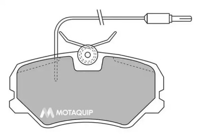 Комплект тормозных колодок MOTAQUIP LVXL311