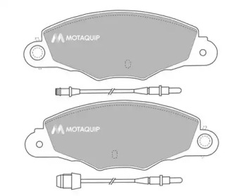 Комплект тормозных колодок MOTAQUIP LVXL319