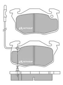 Комплект тормозных колодок MOTAQUIP LVXL348