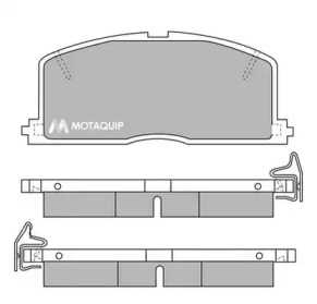 Комплект тормозных колодок MOTAQUIP LVXL353