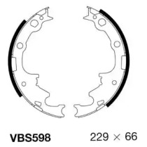 Комлект тормозных накладок MOTAQUIP VBS598