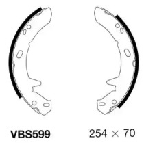 Комлект тормозных накладок MOTAQUIP VBS599