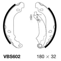 Комлект тормозных накладок MOTAQUIP VBS602