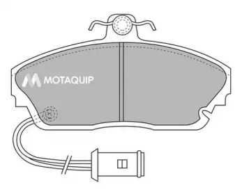 Комплект тормозных колодок MOTAQUIP LVXL387