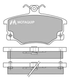 Комплект тормозных колодок MOTAQUIP LVXL390