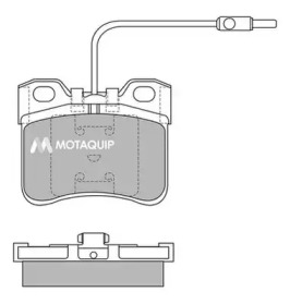 Комплект тормозных колодок MOTAQUIP LVXL401