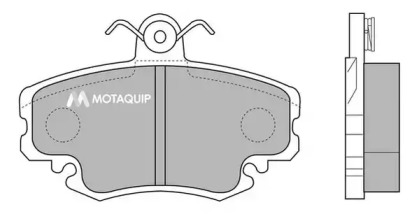 Комплект тормозных колодок MOTAQUIP LVXL413