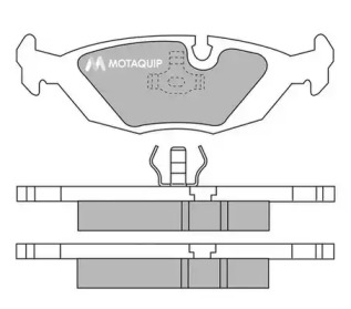 Комплект тормозных колодок MOTAQUIP LVXL433