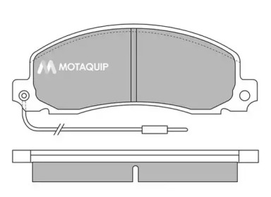 Комплект тормозных колодок MOTAQUIP LVXL442