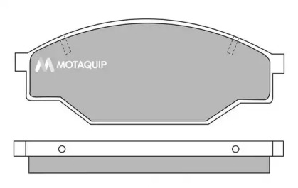 Комплект тормозных колодок MOTAQUIP LVXL457