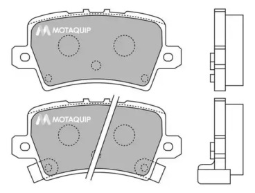 Комплект тормозных колодок MOTAQUIP LVXL1296