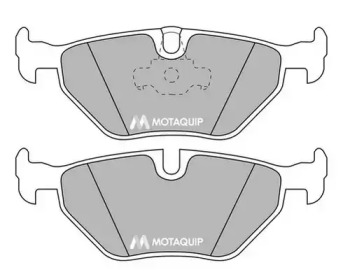 Комплект тормозных колодок MOTAQUIP LVXL492