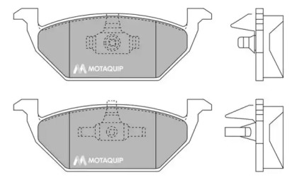 Комплект тормозных колодок MOTAQUIP LVXL1299