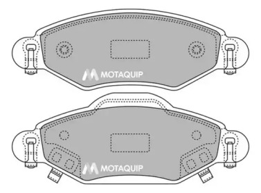 Комплект тормозных колодок MOTAQUIP LVXL1248