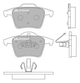 Комплект тормозных колодок MOTAQUIP LVXL1250