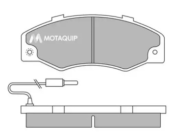 Комплект тормозных колодок MOTAQUIP LVXL509