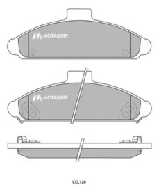 Комплект тормозных колодок MOTAQUIP LVXL126