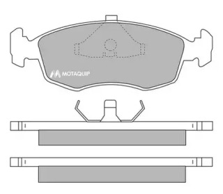 Комплект тормозных колодок MOTAQUIP LVXL519