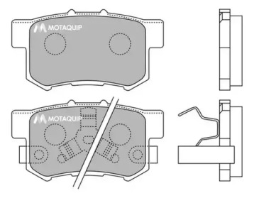 Комплект тормозных колодок MOTAQUIP LVXL1262