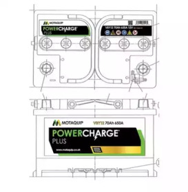 Стартерная аккумуляторная батарея MOTAQUIP VBY12
