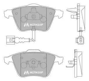 Комплект тормозных колодок MOTAQUIP LVXL1264