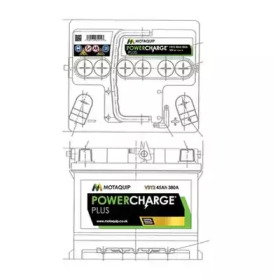 Стартерная аккумуляторная батарея MOTAQUIP VBY2