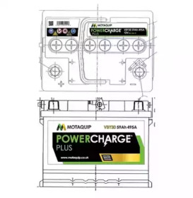 Стартерная аккумуляторная батарея MOTAQUIP VBY30