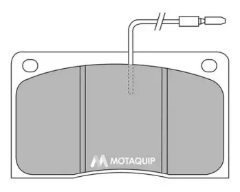 Комплект тормозных колодок MOTAQUIP LVXL527