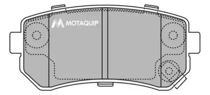 Комплект тормозных колодок MOTAQUIP LVXL1310