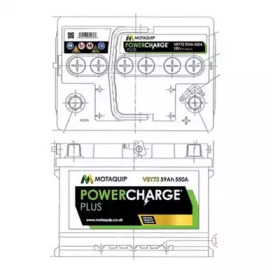 Стартерная аккумуляторная батарея MOTAQUIP VBY72