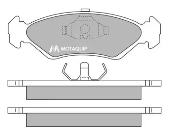 Комплект тормозных колодок MOTAQUIP LVXL536