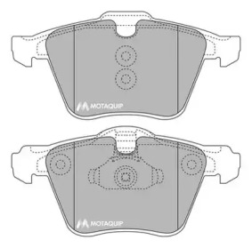 Комплект тормозных колодок MOTAQUIP LVXL1317