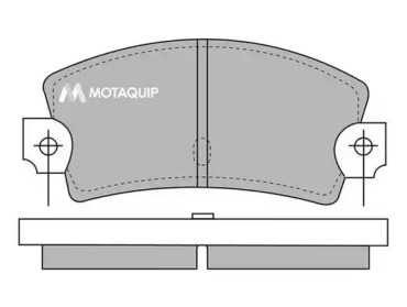 Комплект тормозных колодок MOTAQUIP LVXL568