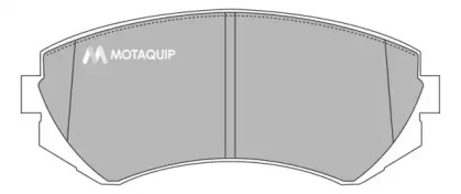 Комплект тормозных колодок MOTAQUIP LVXL1004