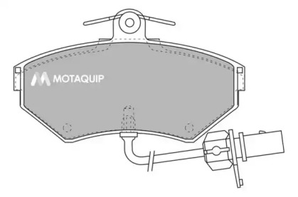 Комплект тормозных колодок MOTAQUIP LVXL1016