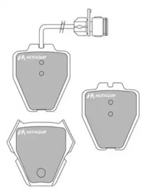 Комплект тормозных колодок MOTAQUIP LVXL1017