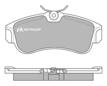 Комплект тормозных колодок MOTAQUIP LVXL597