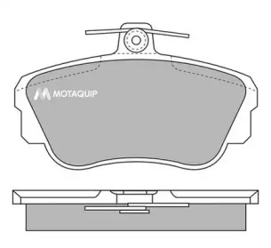 Комплект тормозных колодок MOTAQUIP LVXL617