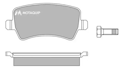 Комплект тормозных колодок MOTAQUIP LVXL1356