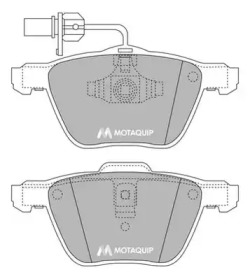 Комплект тормозных колодок MOTAQUIP LVXL1043