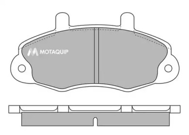 Комплект тормозных колодок MOTAQUIP LVXL624