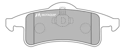 Комплект тормозных колодок MOTAQUIP LVXL1051