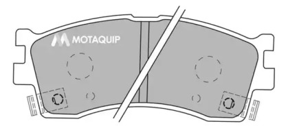 Комплект тормозных колодок MOTAQUIP LVXL1056