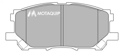 Комплект тормозных колодок MOTAQUIP LVXL1366