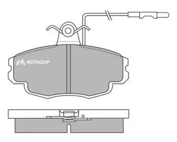 Комплект тормозных колодок MOTAQUIP LVXL632